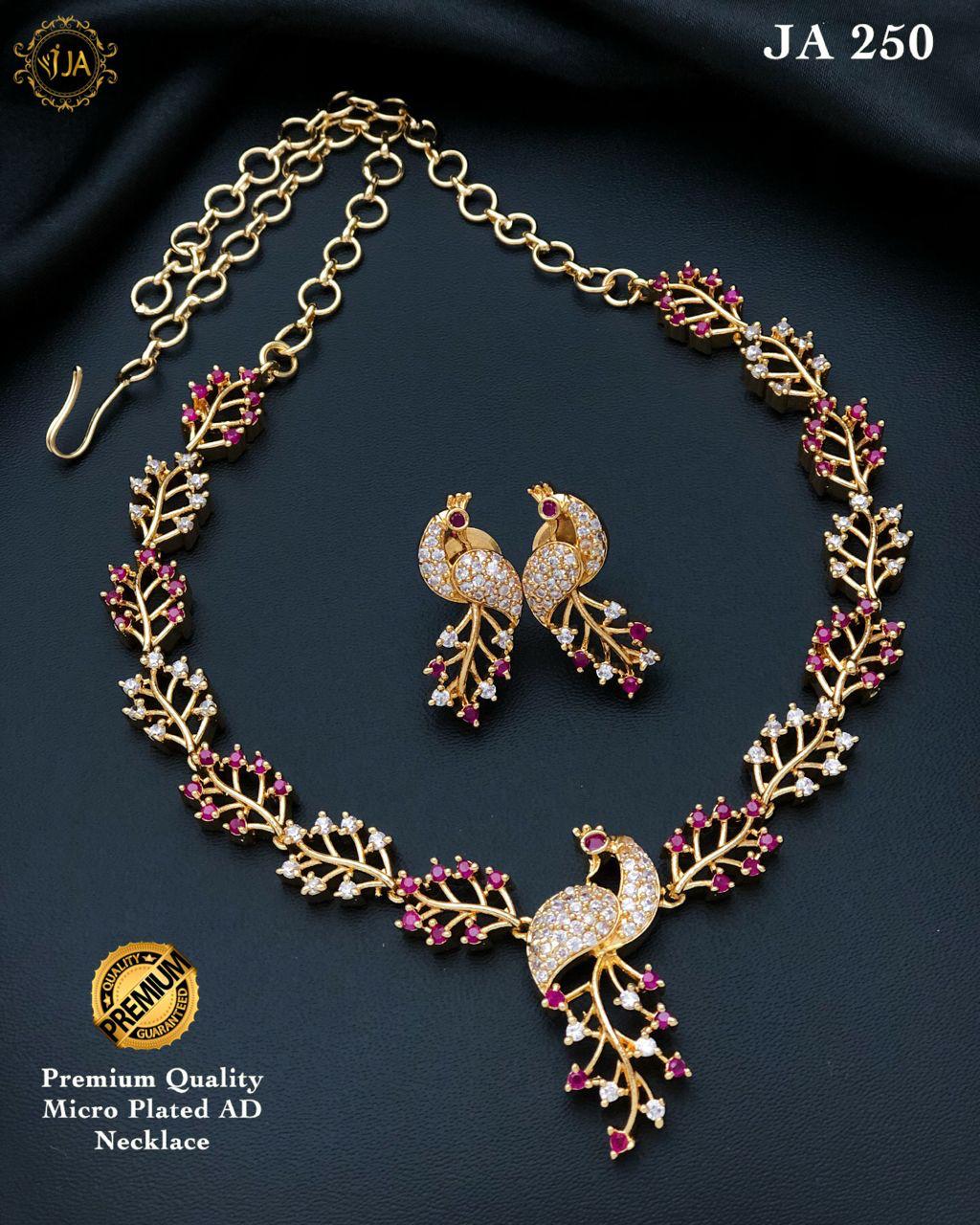 Peacock Design Necklace Set