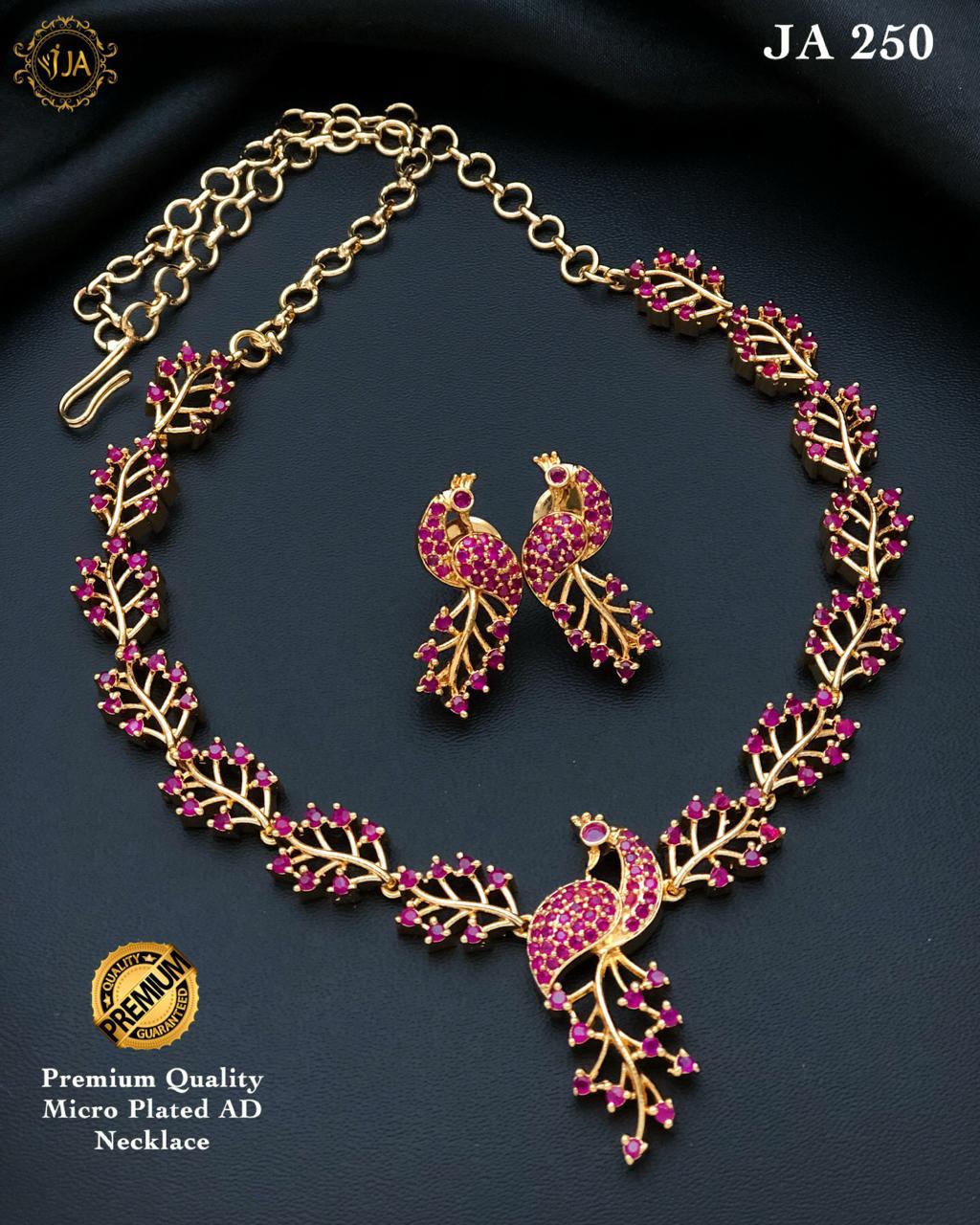 Peacock Design Necklace Set