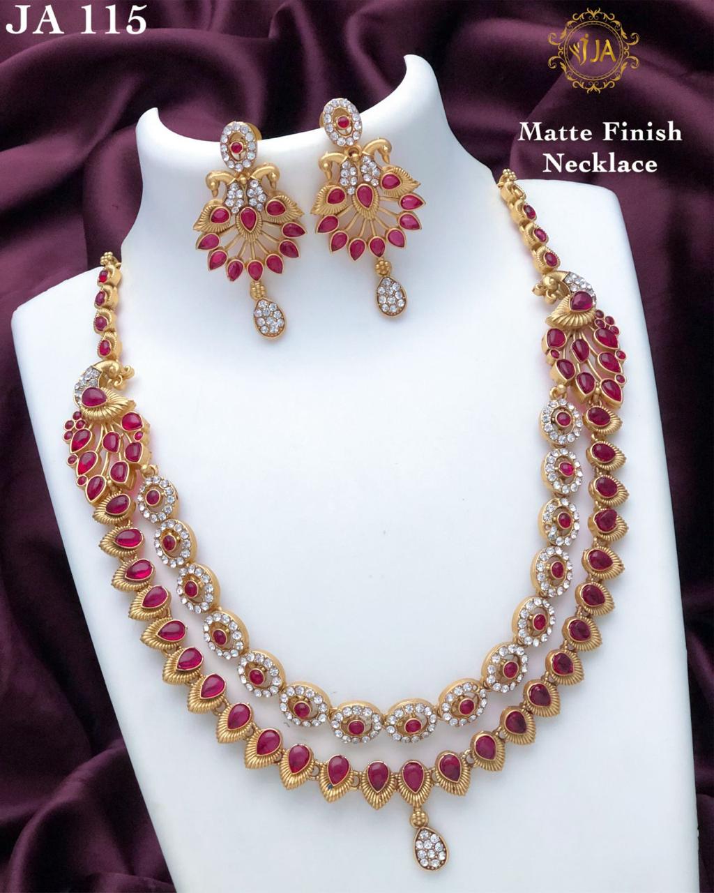 Matte Finish Necklace Set