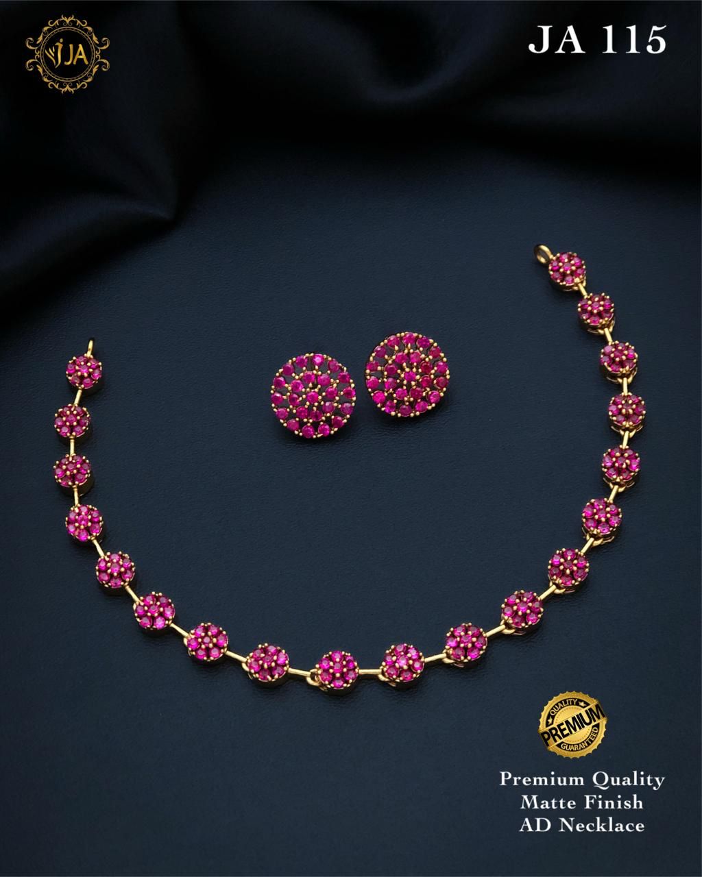 Matte Finish AD Necklace Set