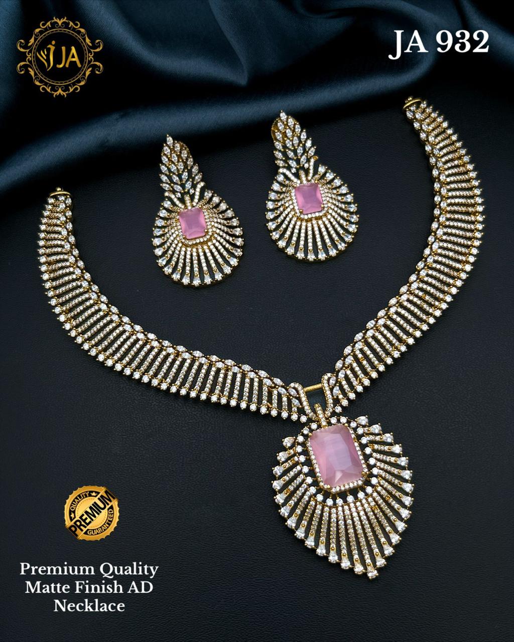 Matte Finish AD Necklace Set
