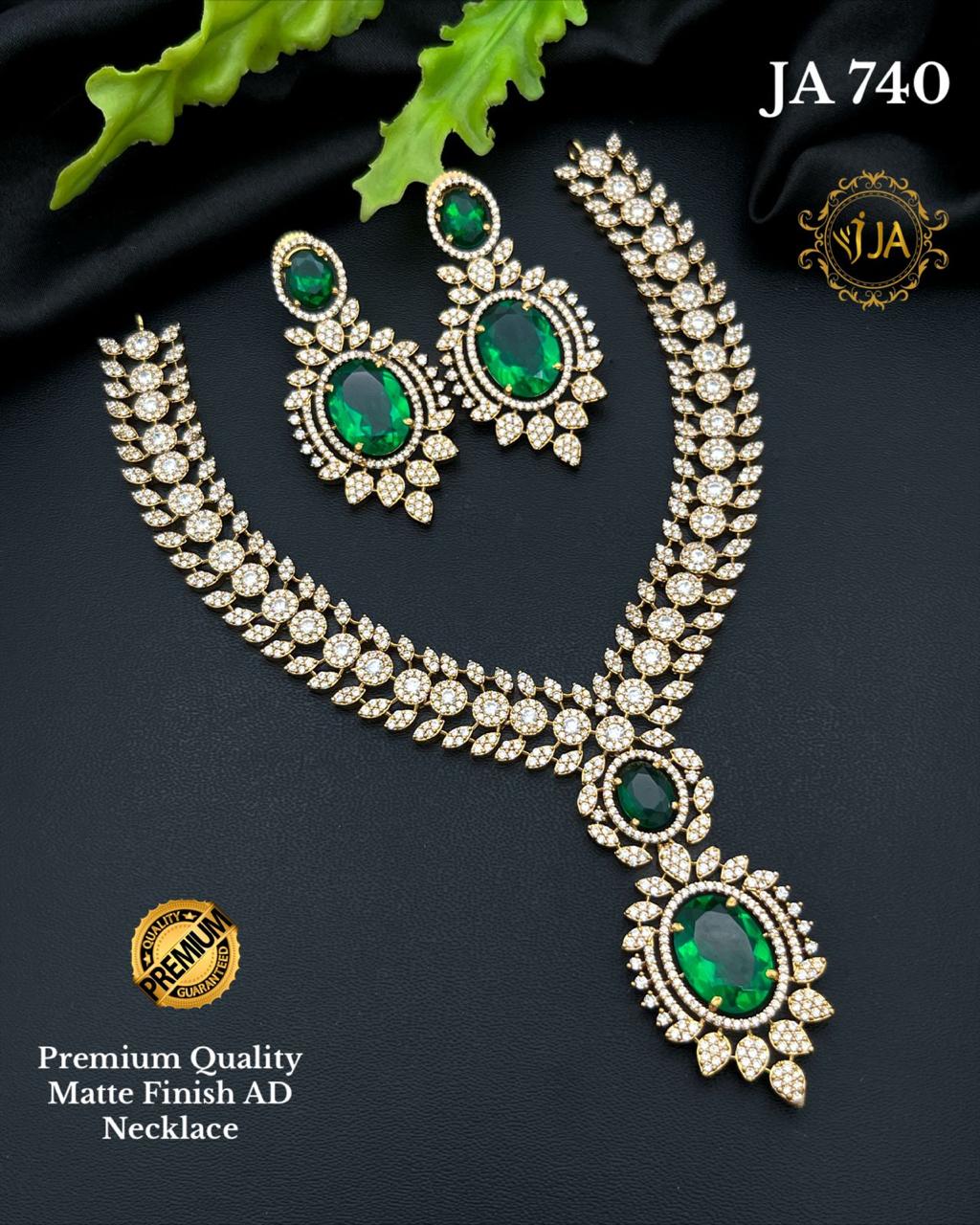 Matte Finish AD Necklace Set