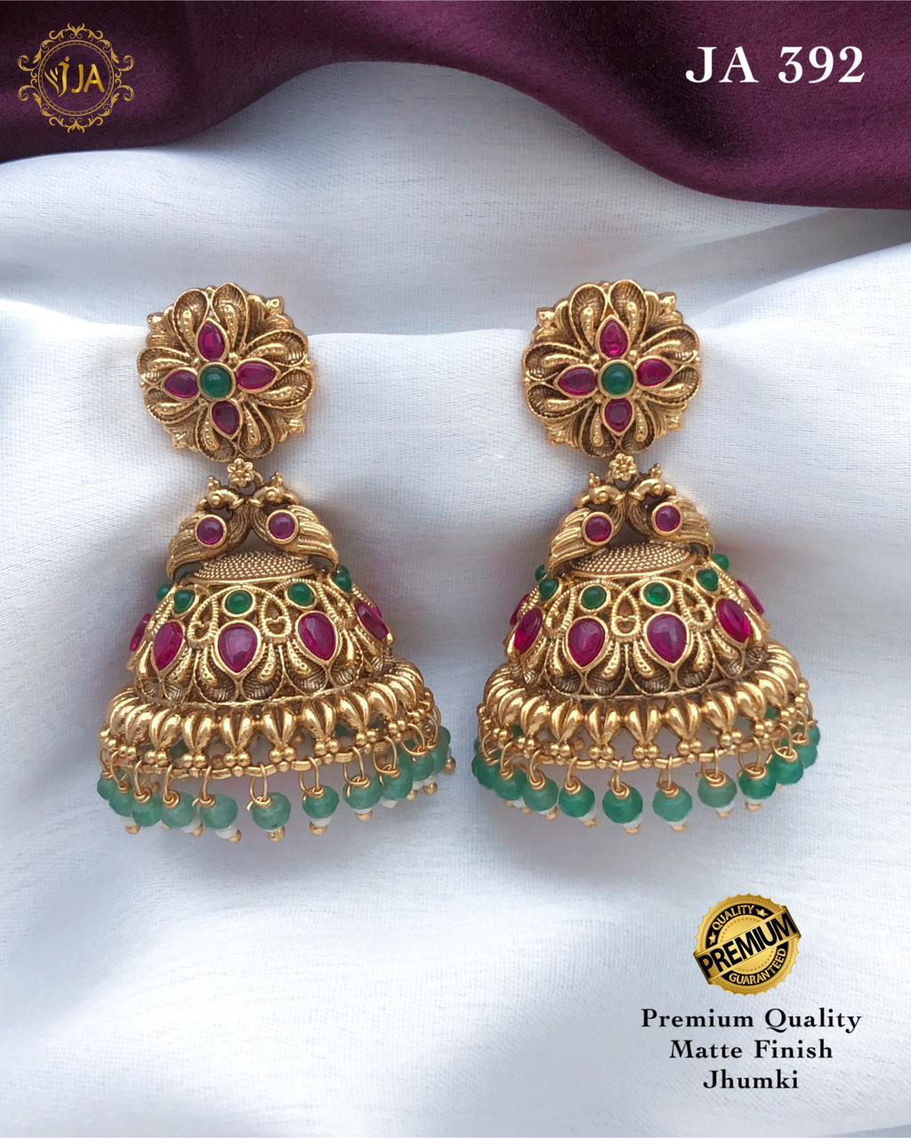 Rubi Pink Jhumka