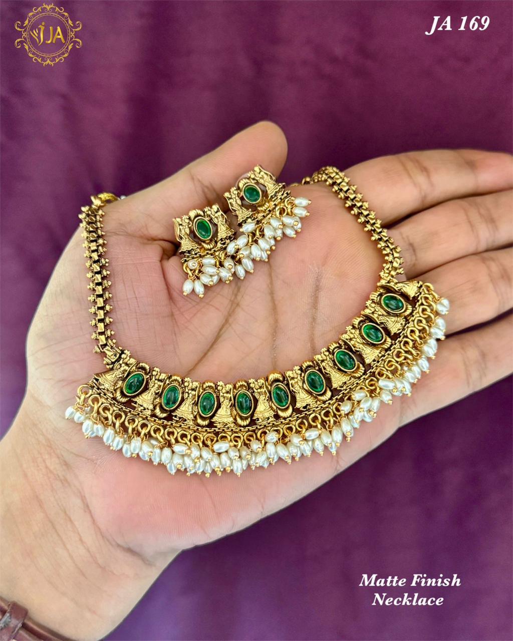 Matte Finish Necklace Set