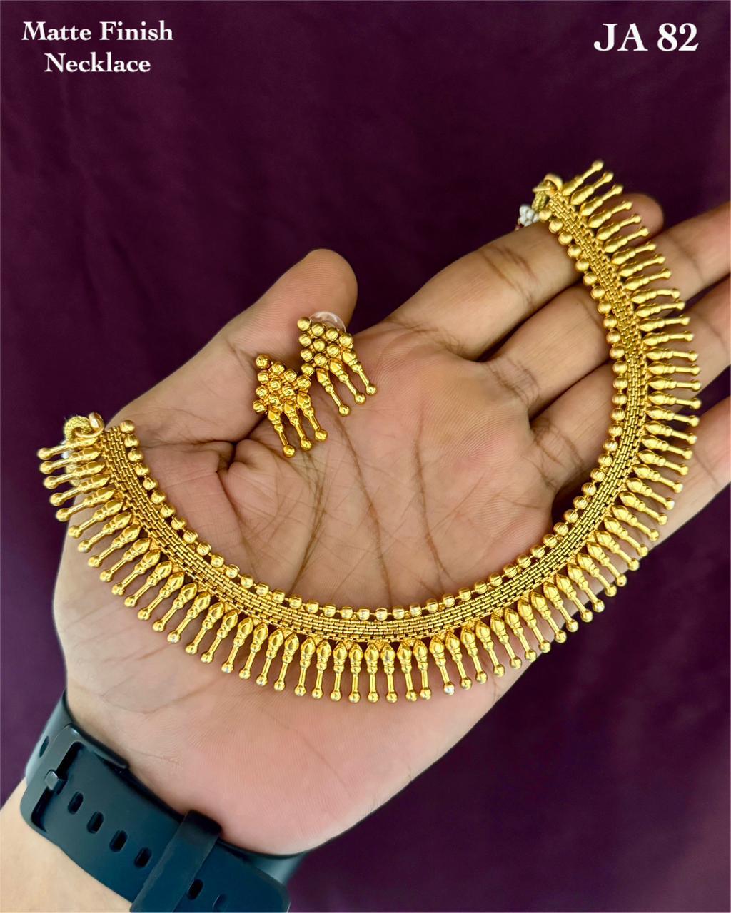 Matte Finish Necklace Set