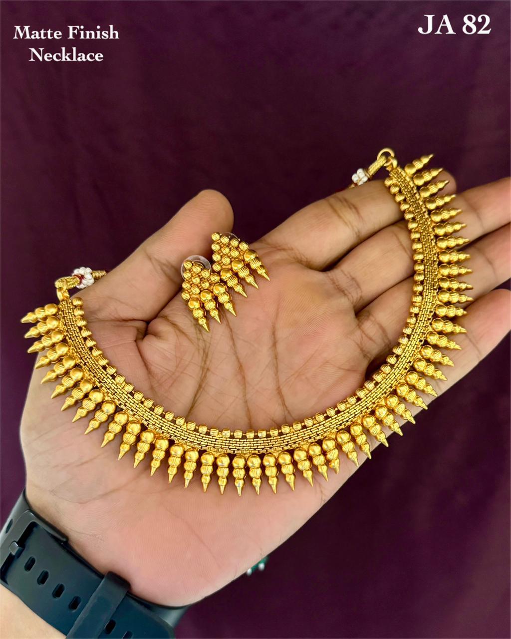 Matte Finish Necklace Set