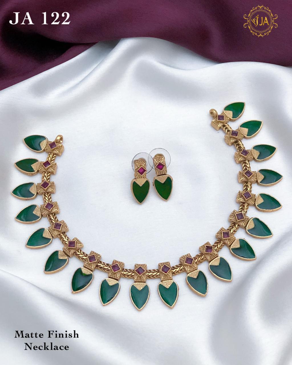 Matte Finish Necklace Set