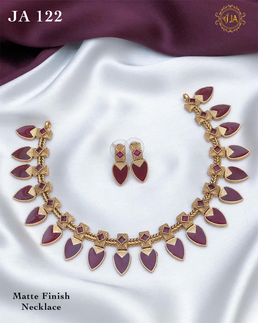 Matte Finish Necklace Set