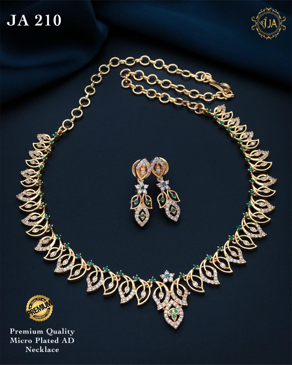 Micro Plated AD Necklace Set