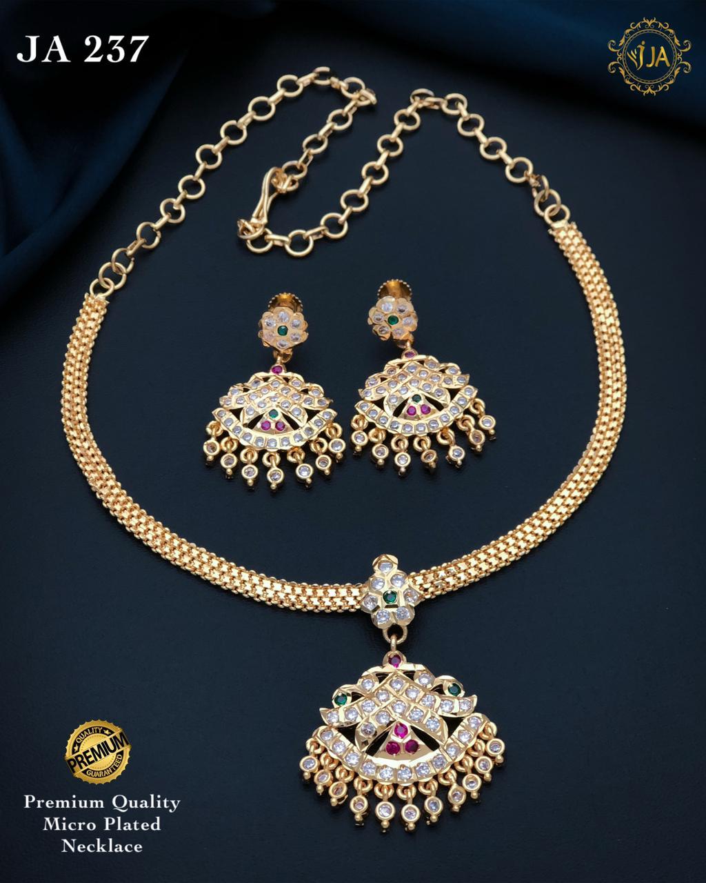 Micro Plated Necklace and Earrings Set