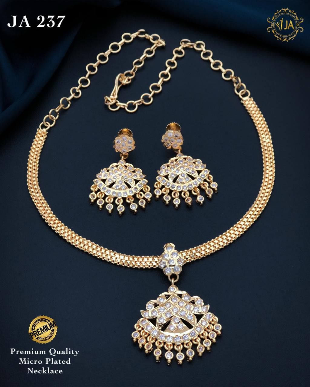 Micro Plated Necklace and Earrings Set