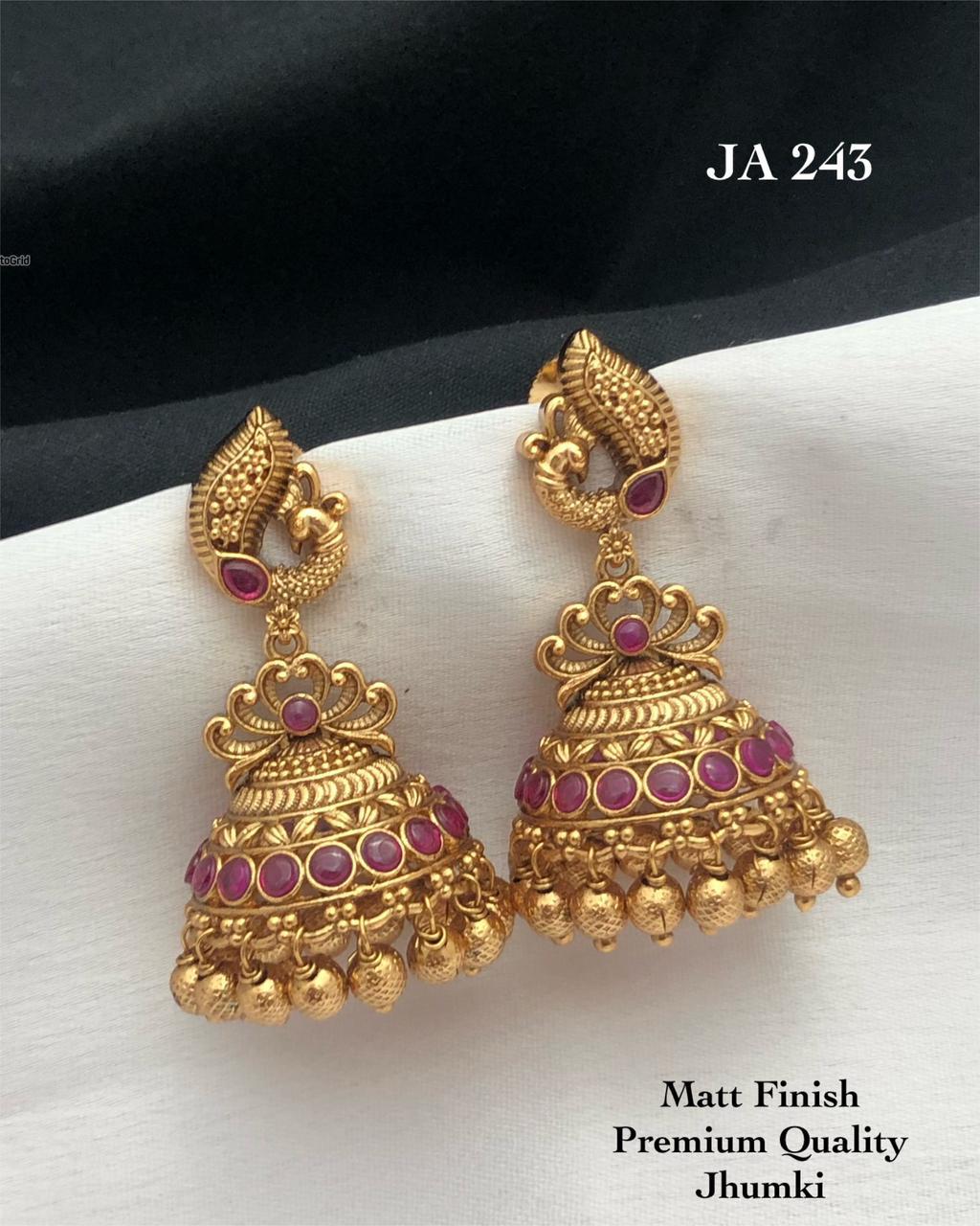 Peacock design Jhumka