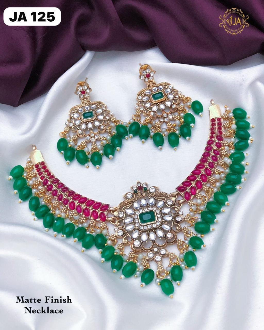 Matte finish Necklace set