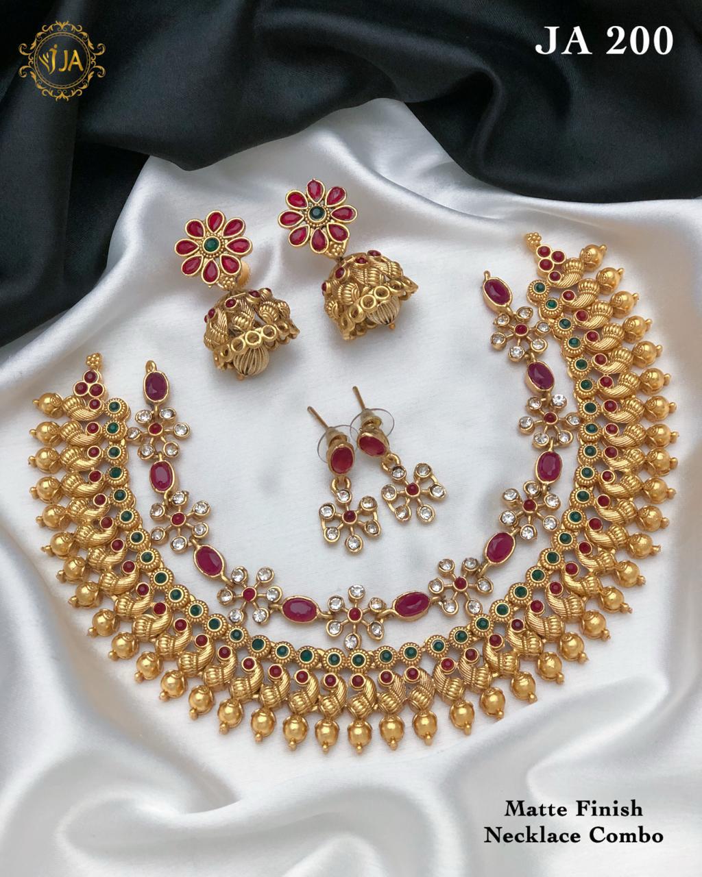 Matte Finish Necklace Combo