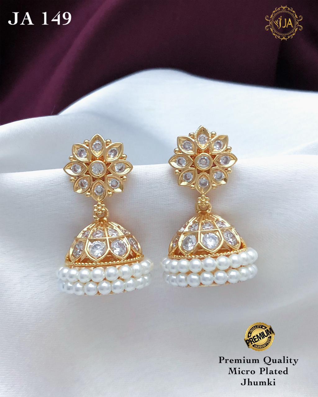 Micro Plated Jhumki Earrings
