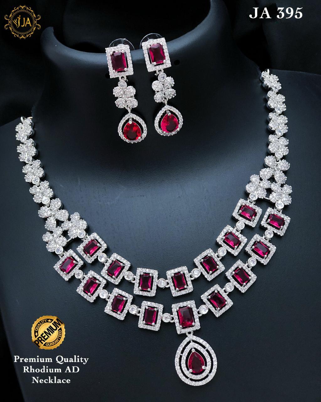 Micro plated AD Necklace