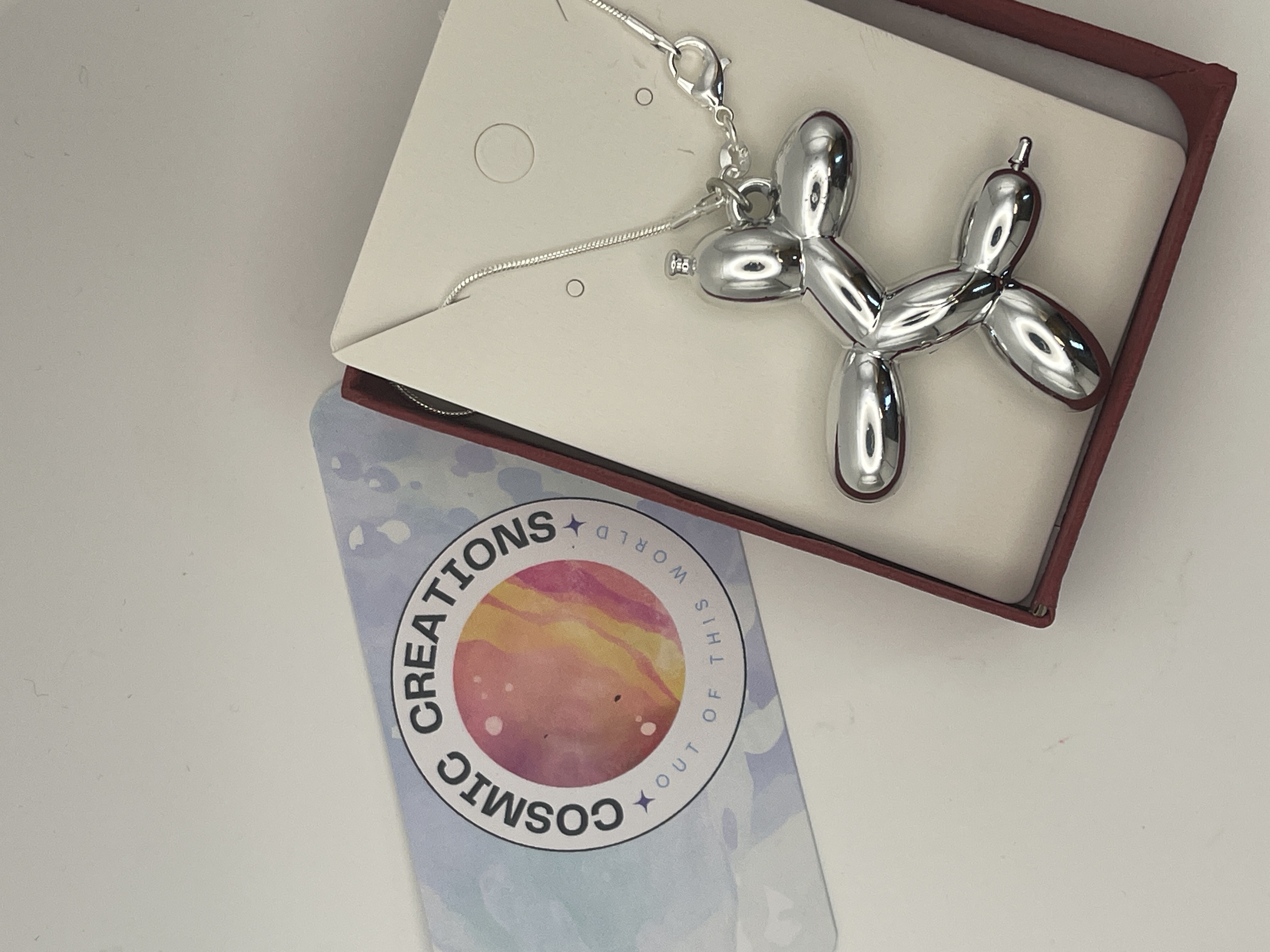 Balloon Dog Pendant Necklace