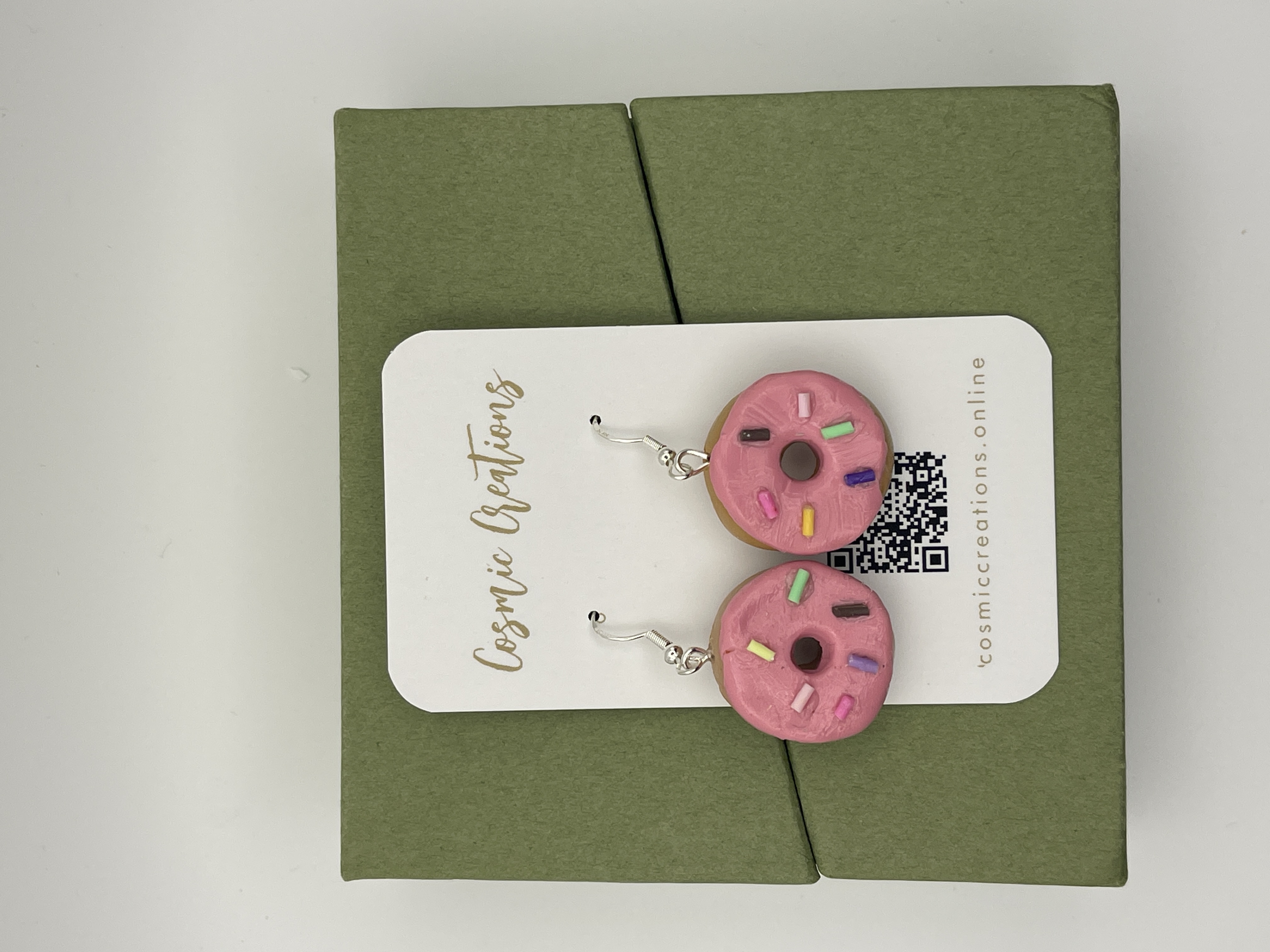 Pink Donut Earrings