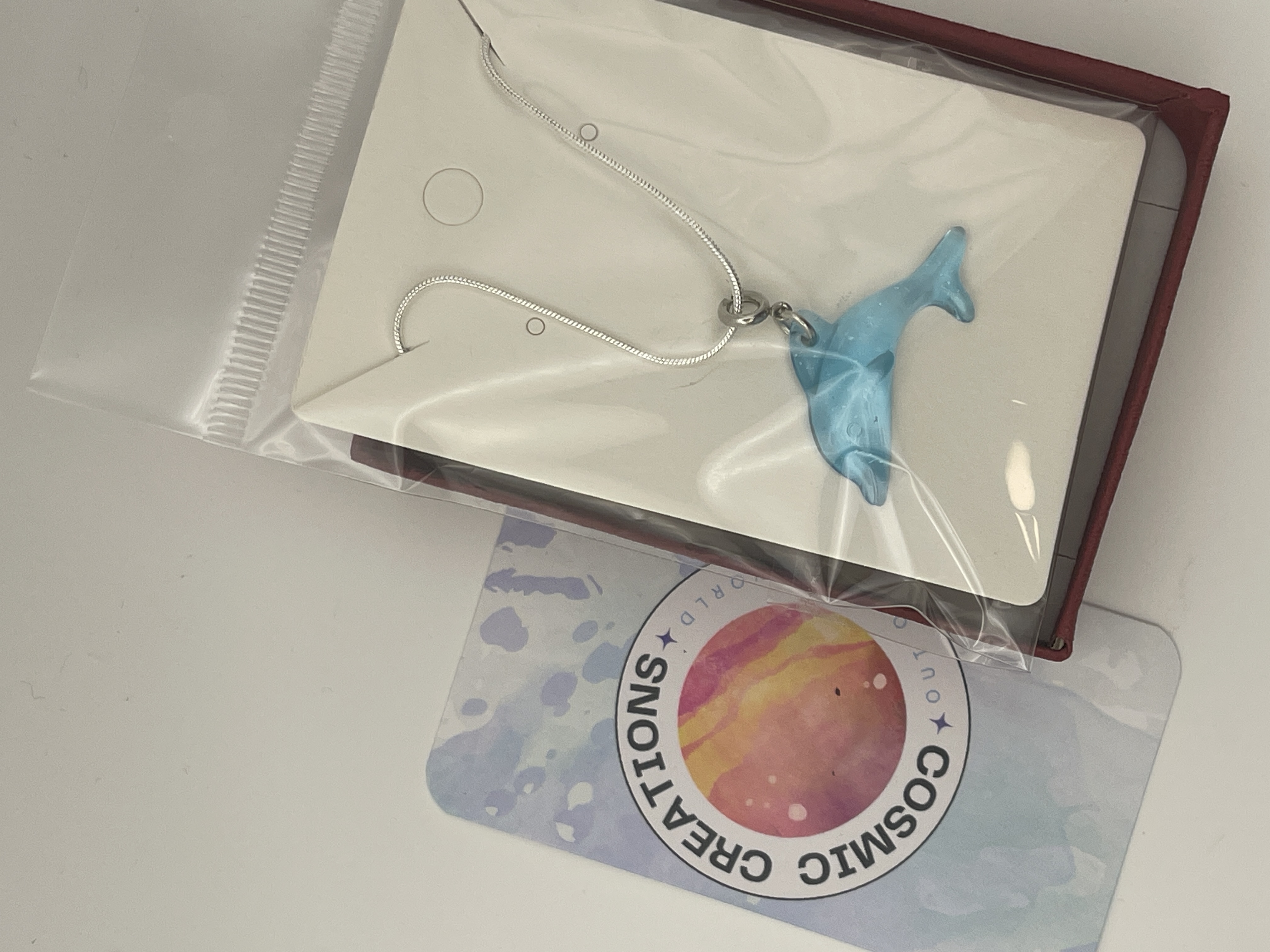 Blue Dolphin Pendant Necklace