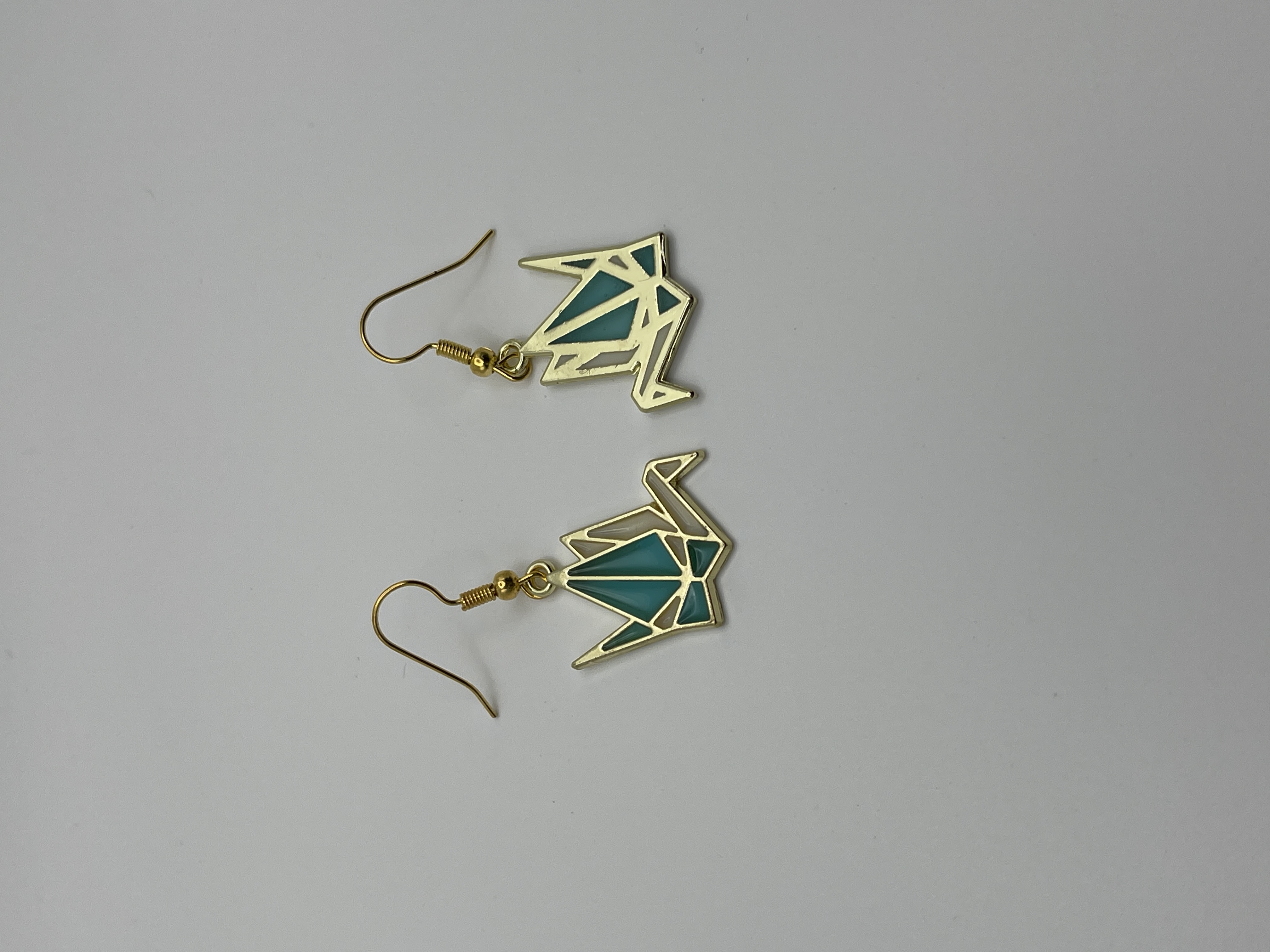 Elegant Origami Crane Earrings
