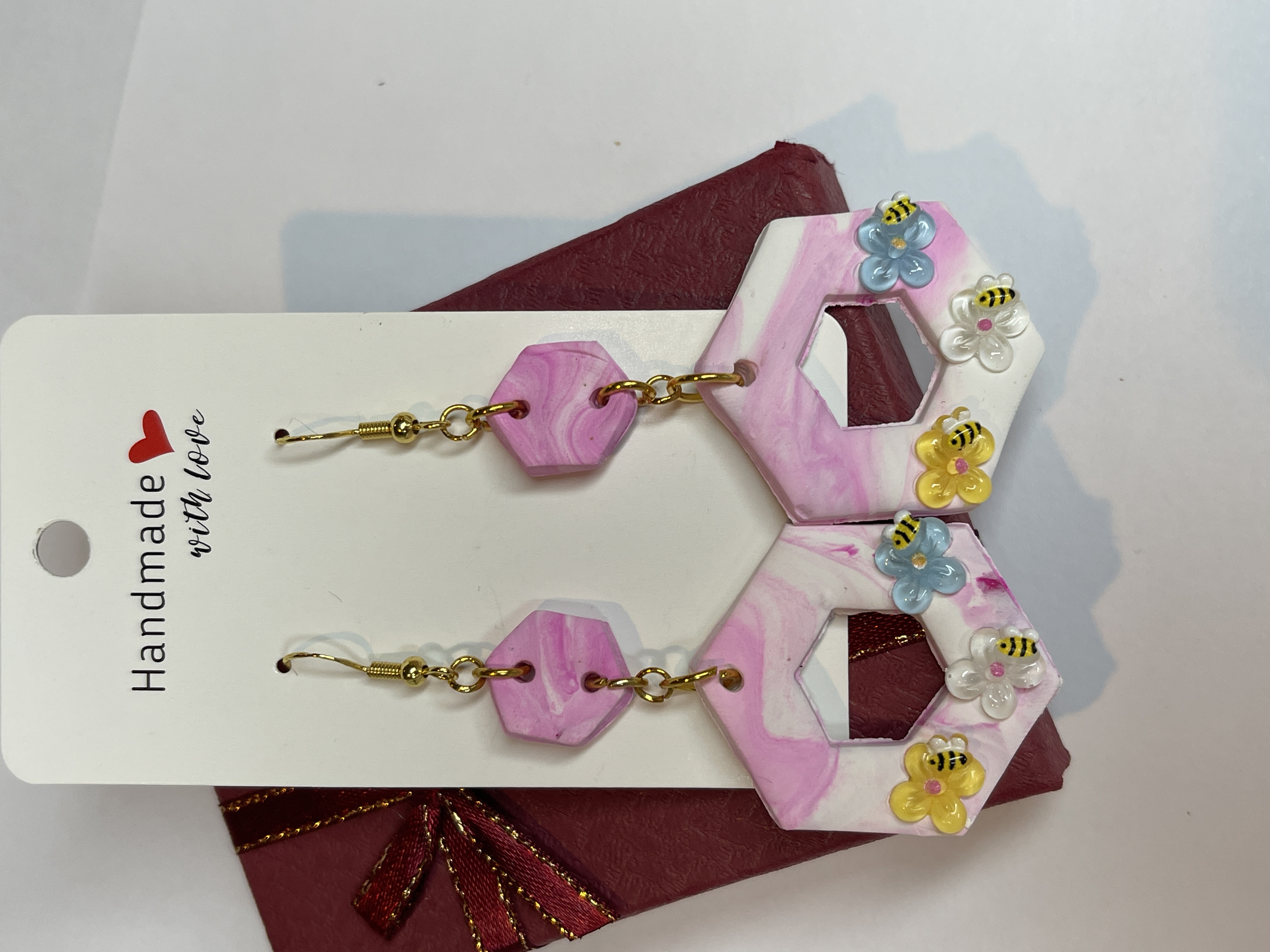 Dangling Bumble Bees Earrings