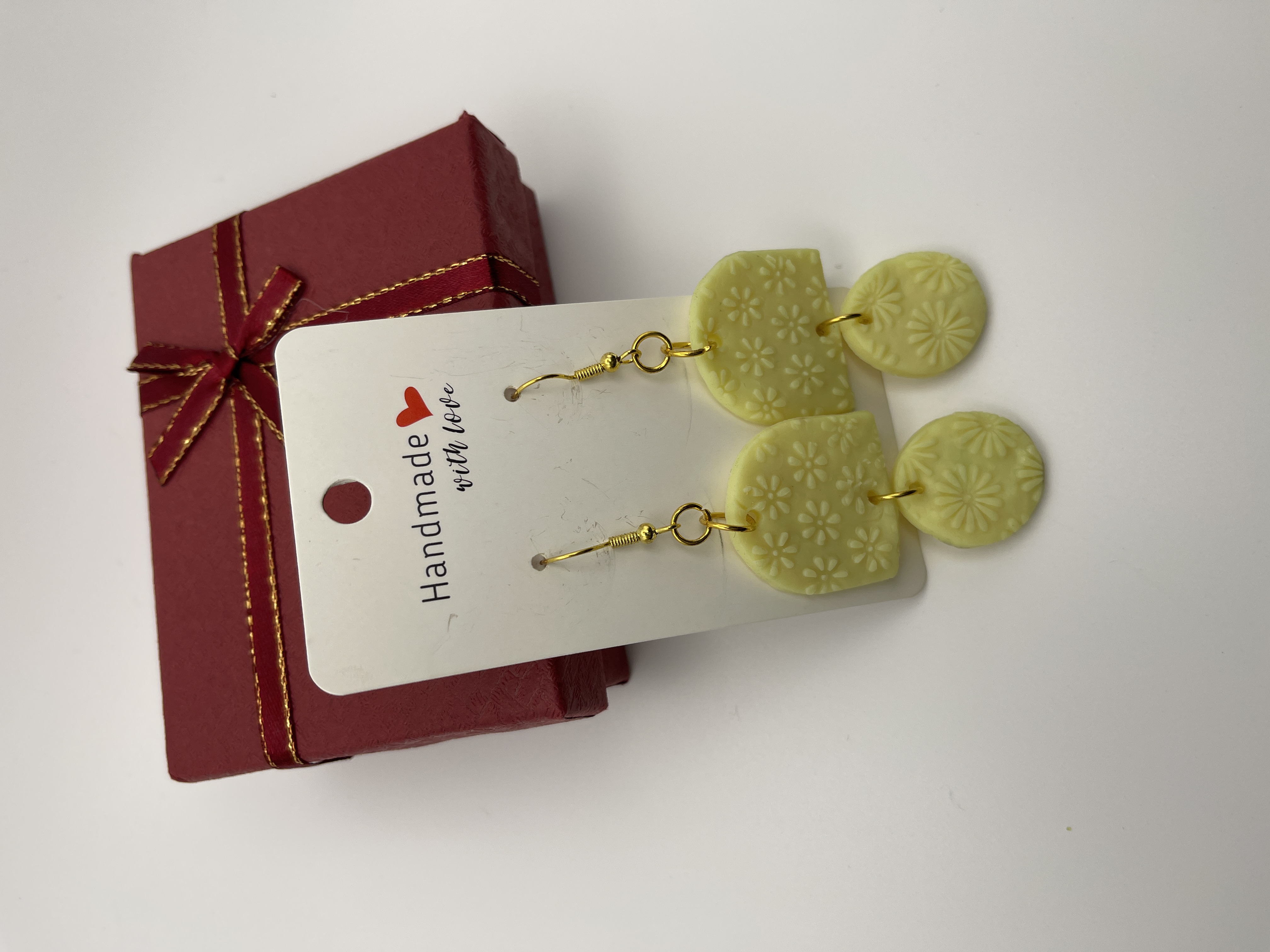 Yellow Embossed Floral 