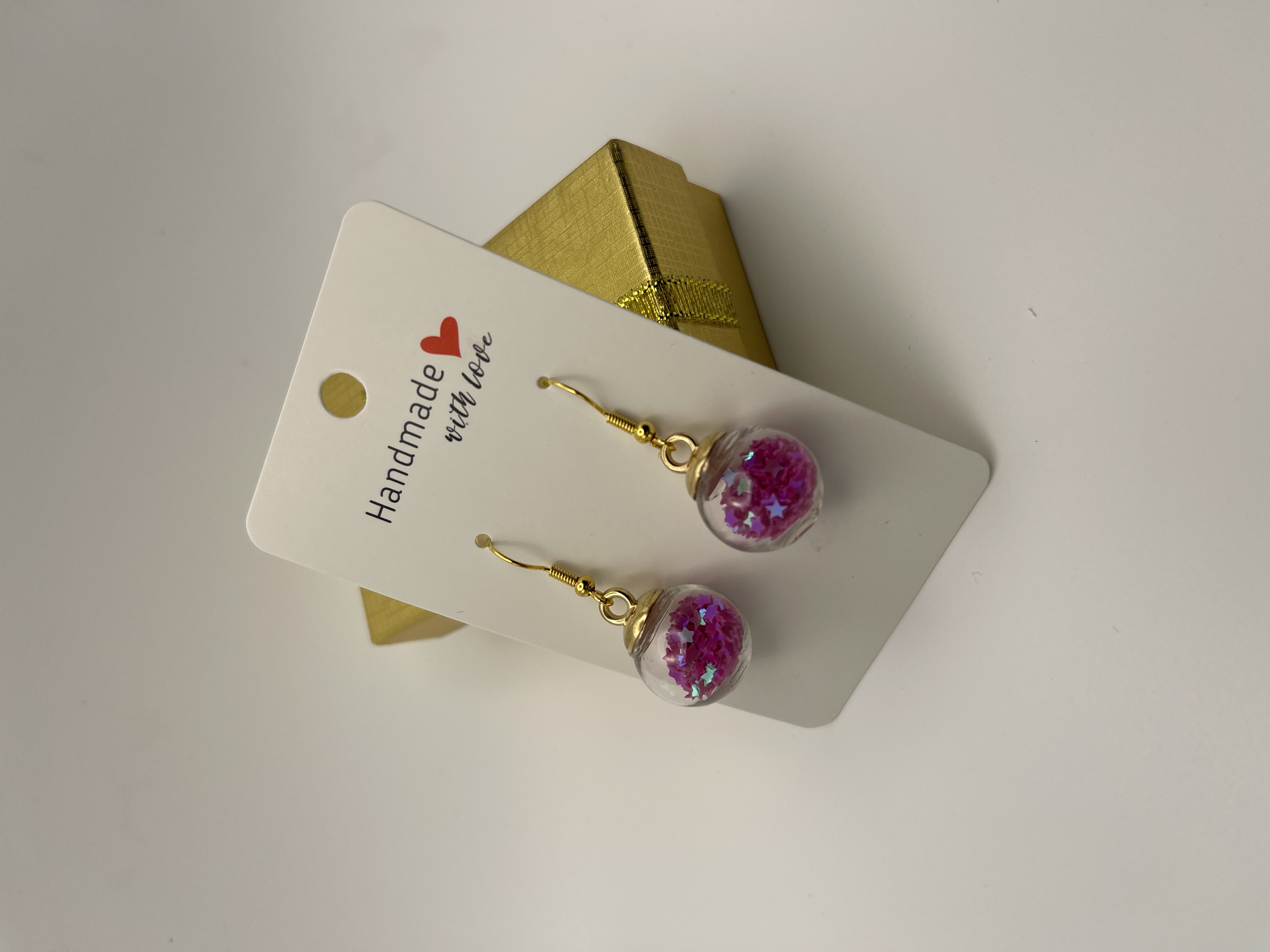 Glass Orb Earrings