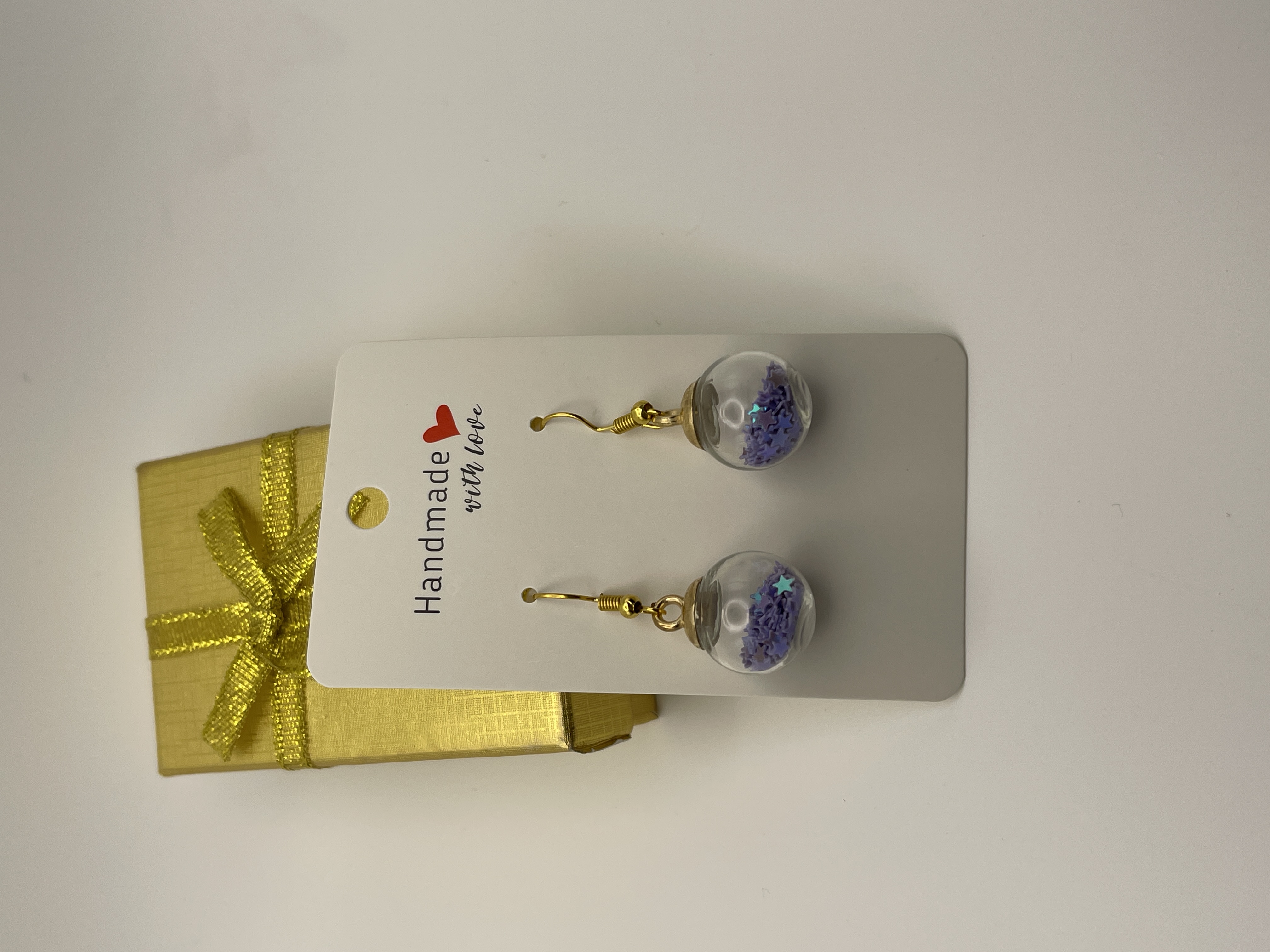 Glass Orb Earrings
