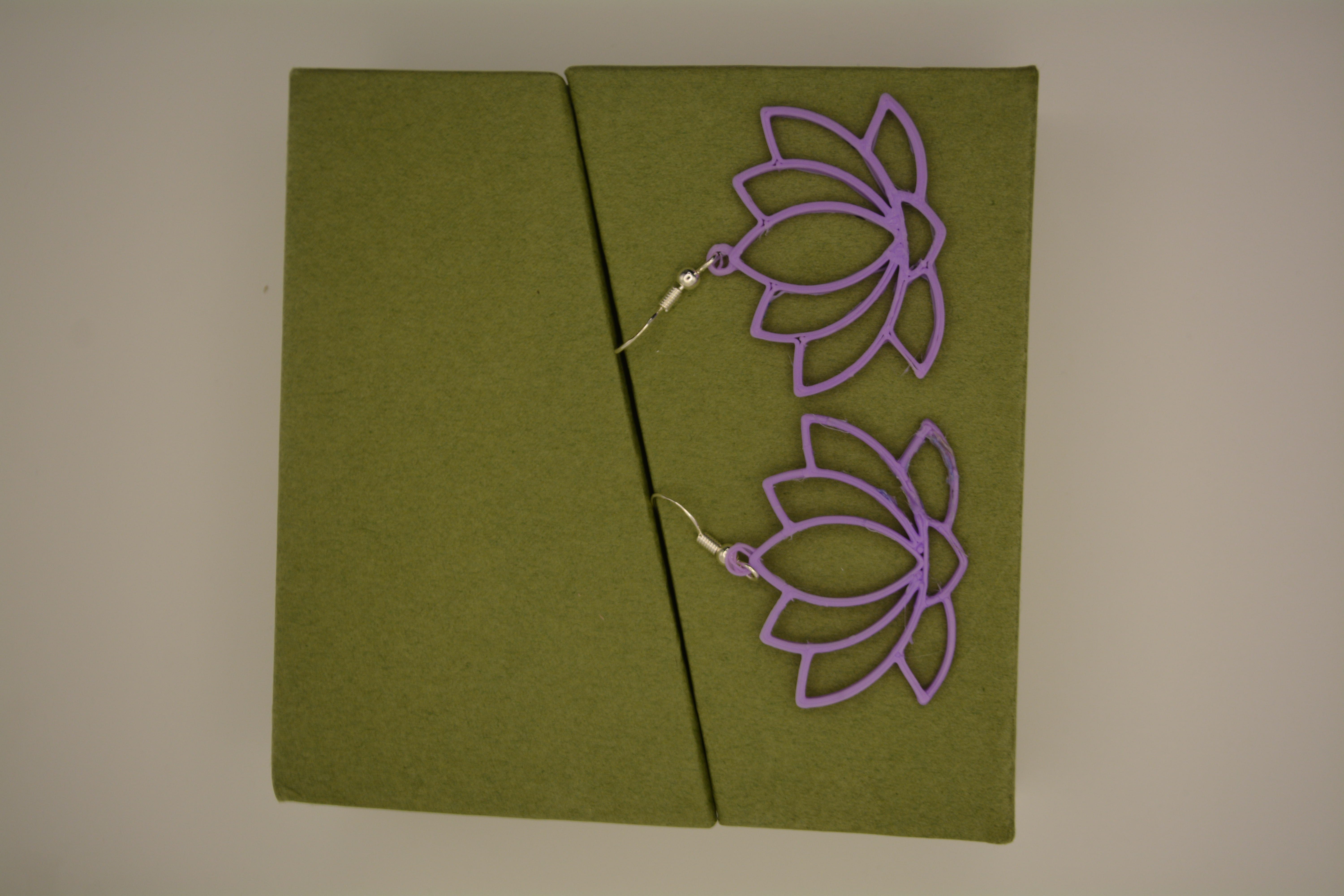 Lotus Flower Earrings