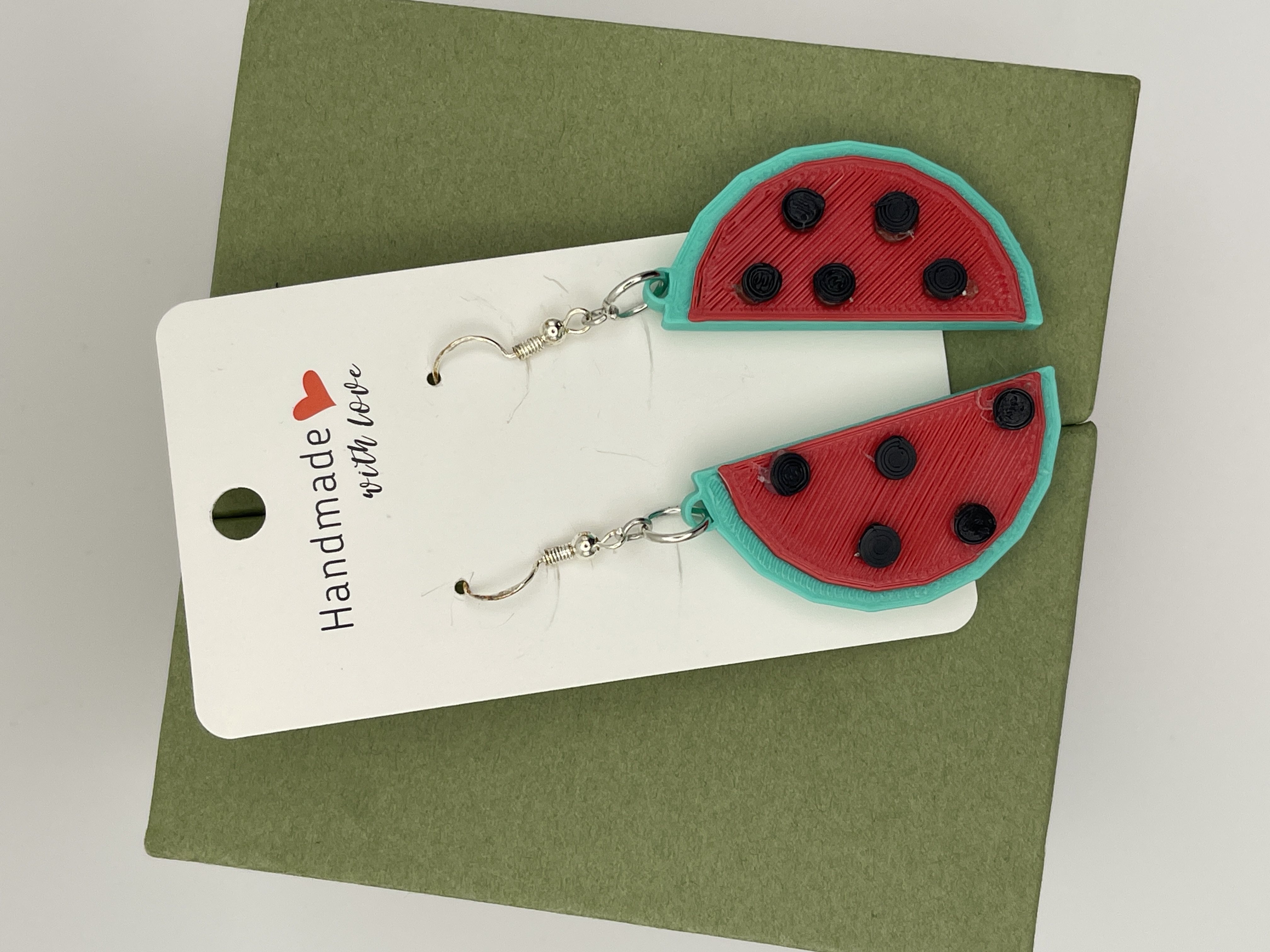 Watermelon Slice Earrings