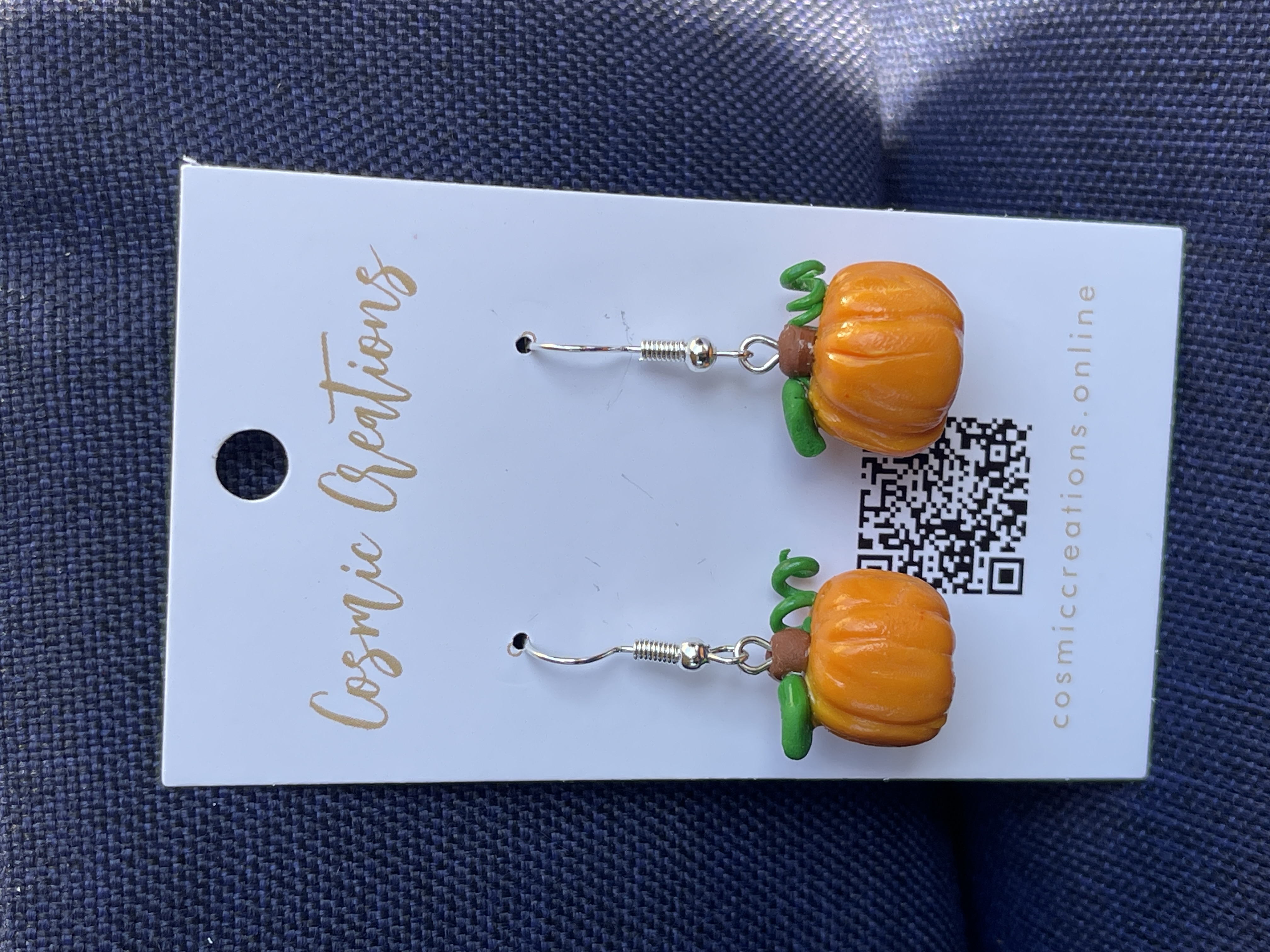 Pumpkin Dangle Earrings
