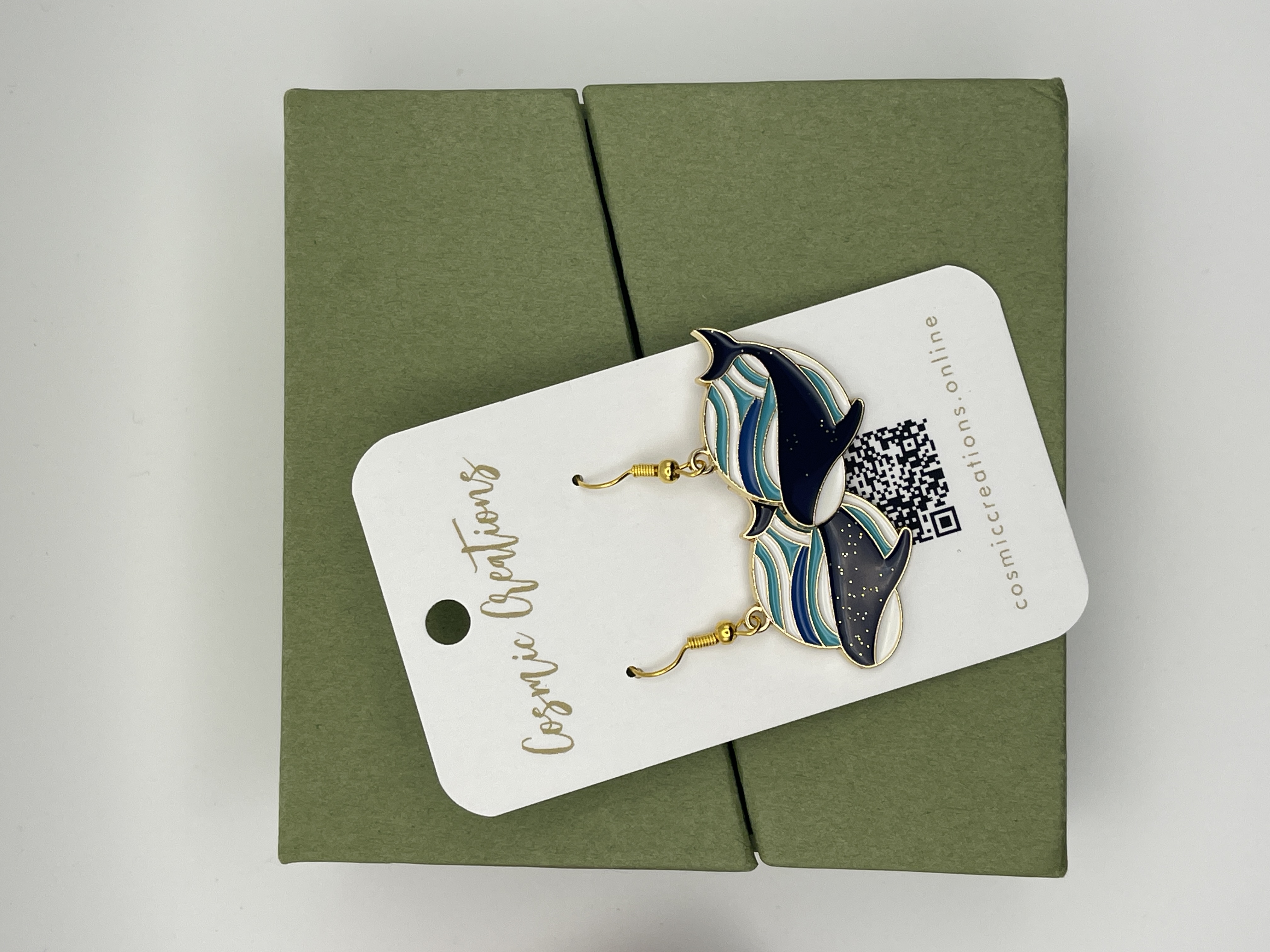 Whale Earrings