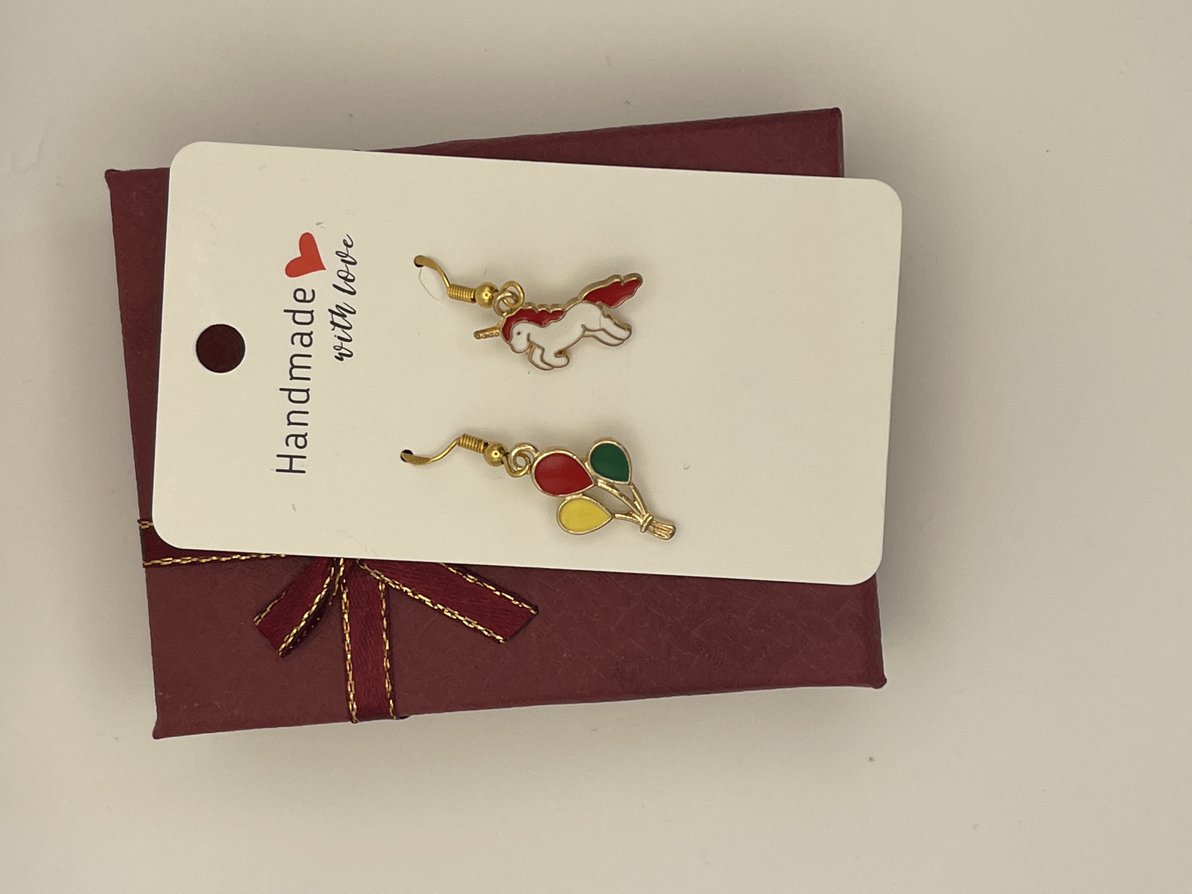Unicorn and Balloon Earrings