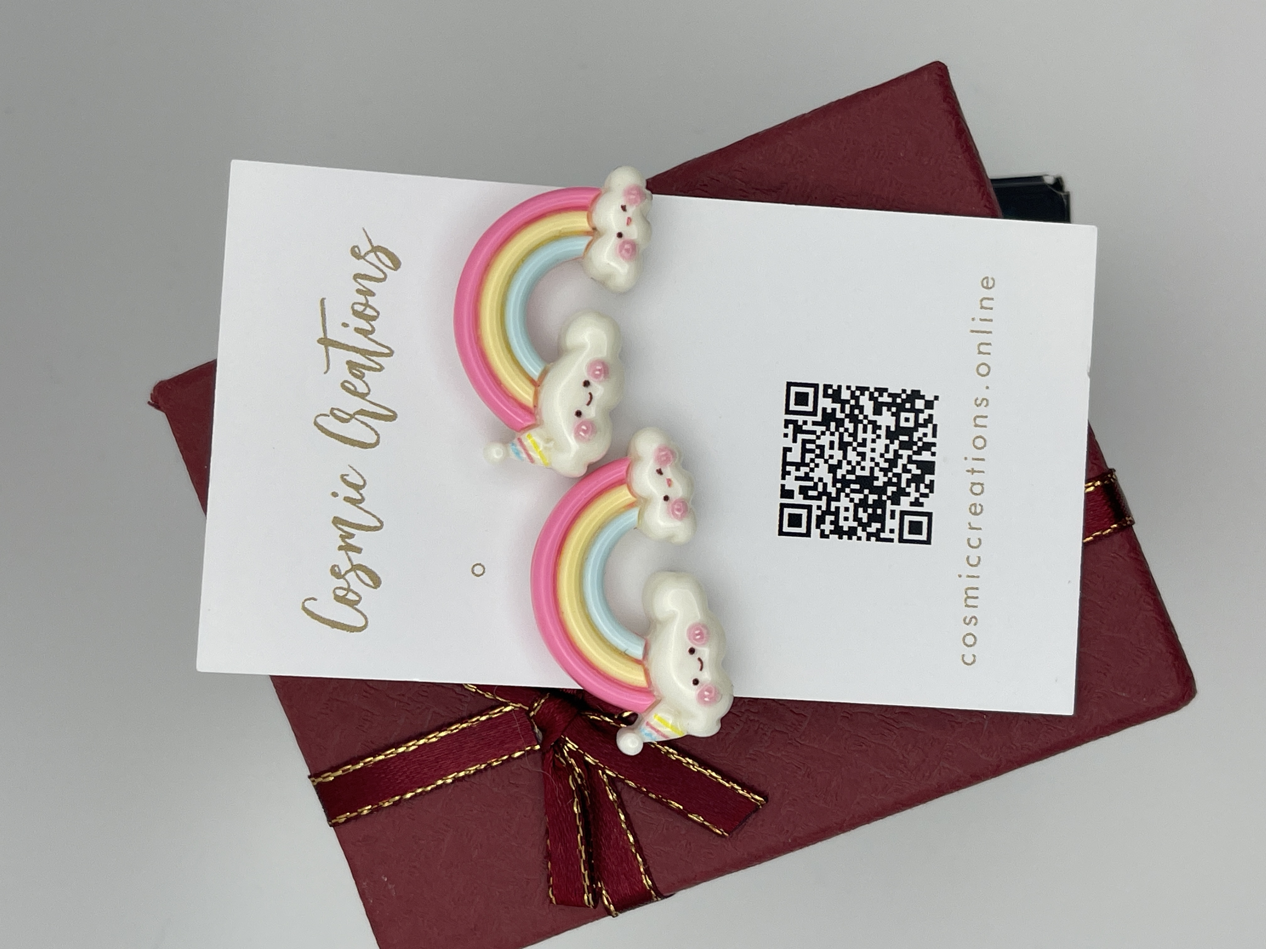 Rainbow Cloud Hair Clips