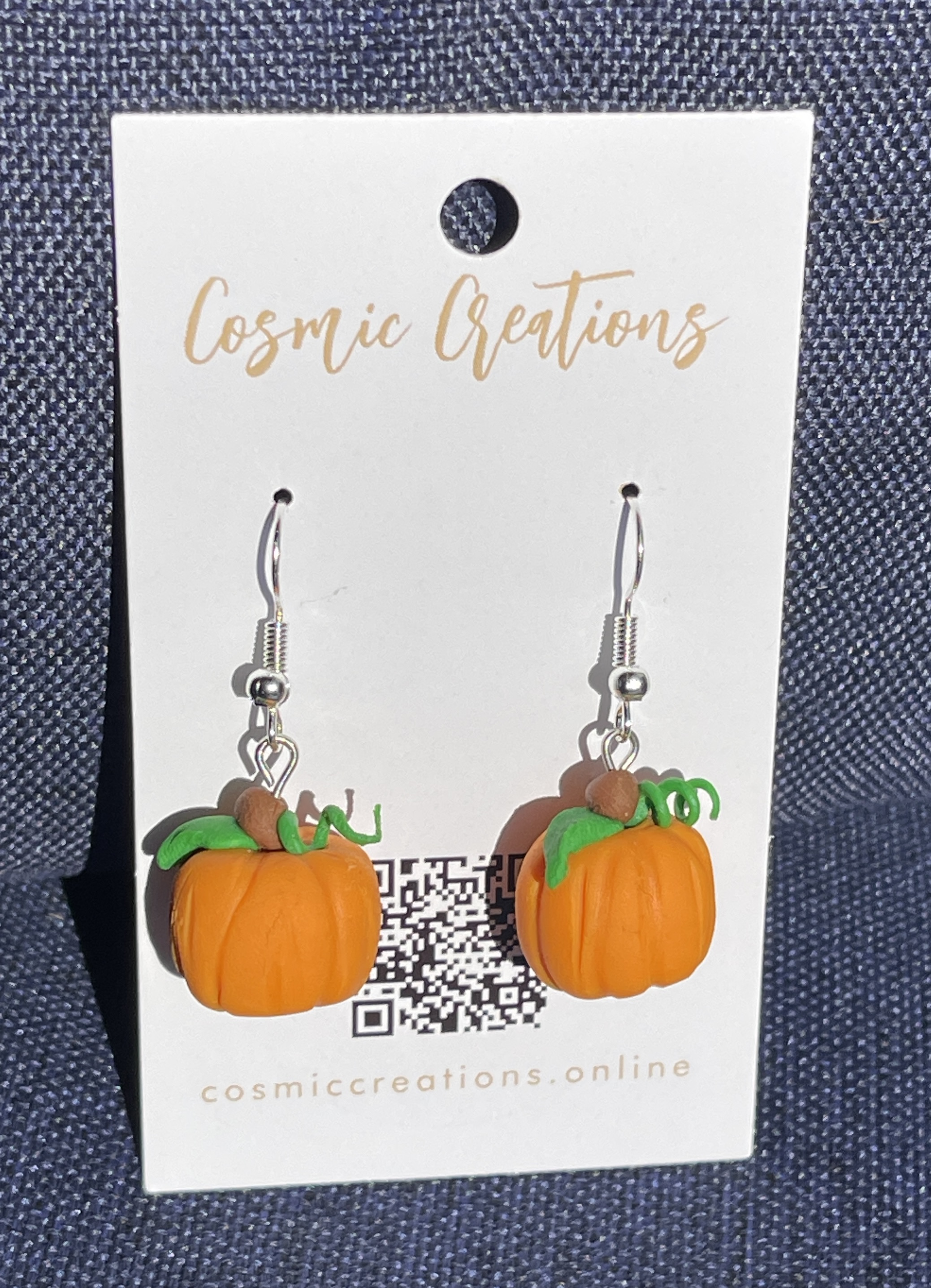 Pumpkin Dangle Earrings