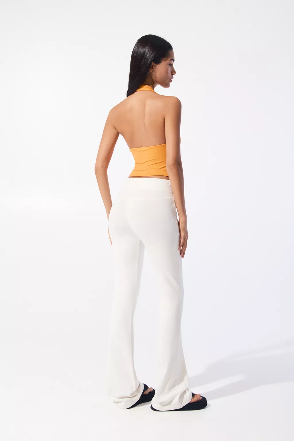 Halter top with open back
