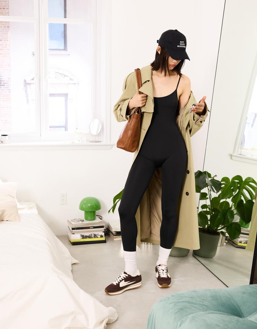 Jumpsuit with straps