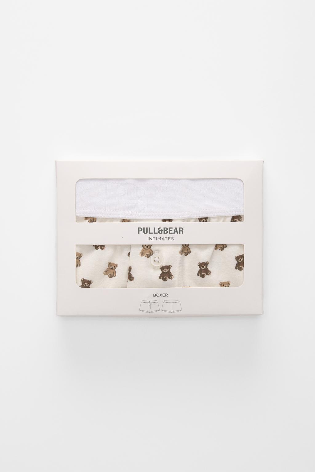 Printed boxers with elasticated waistband