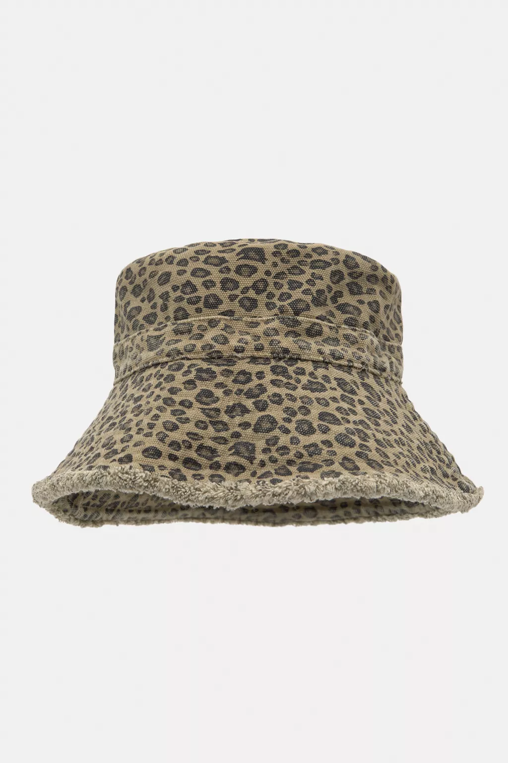 Leopard print bucket hat
