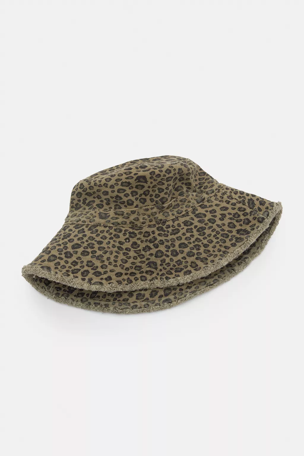 Leopard print bucket hat