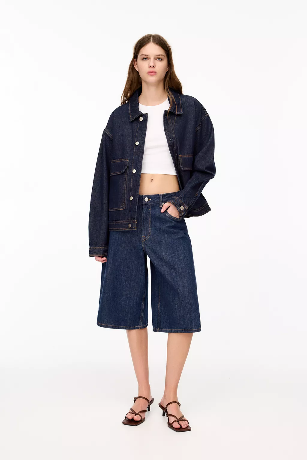 Low-rise jorts (navy)