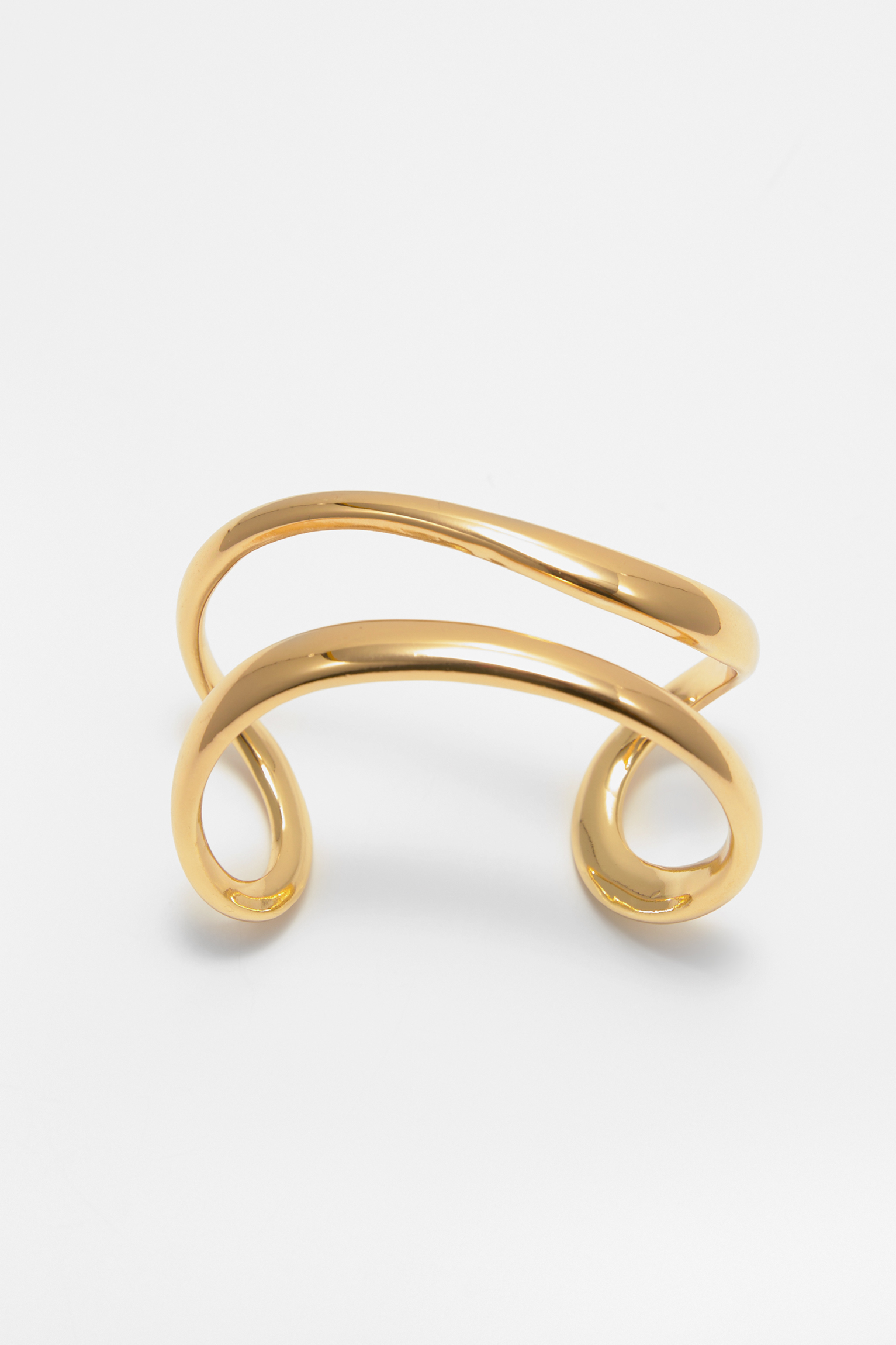 Metallic double arm cuff