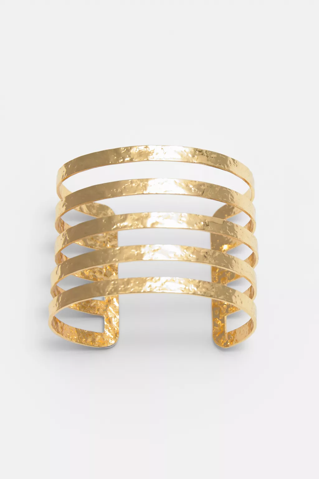 Golden textured arm cuff