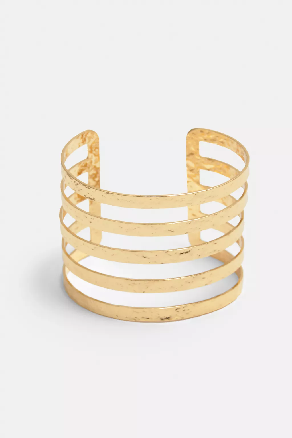 Golden textured arm cuff