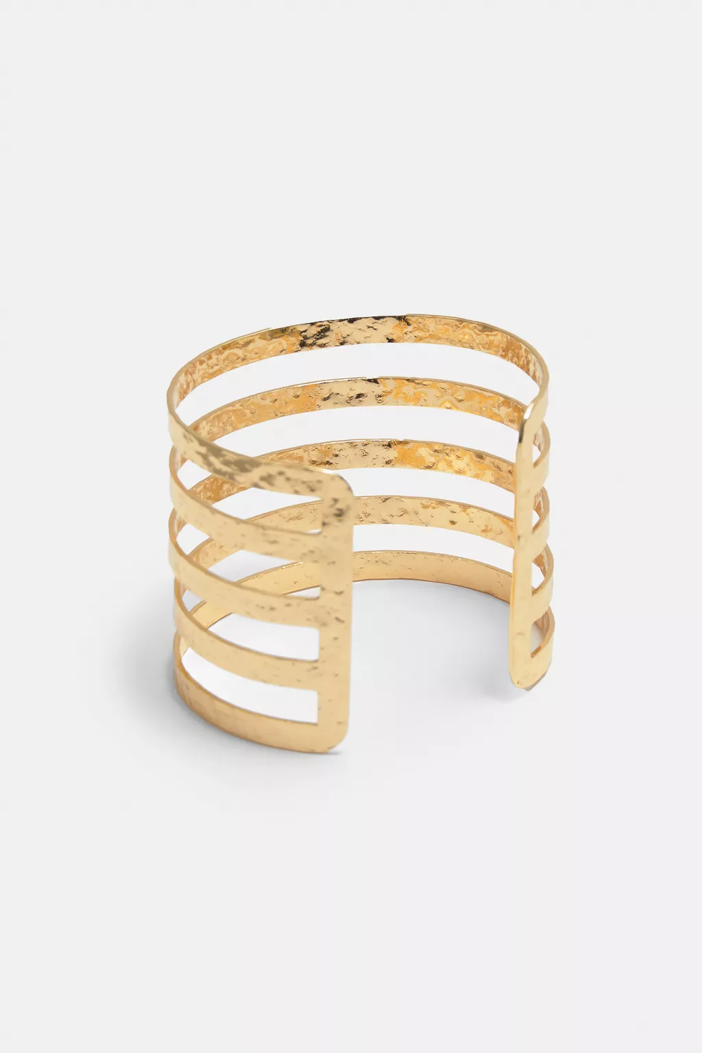 Golden textured arm cuff