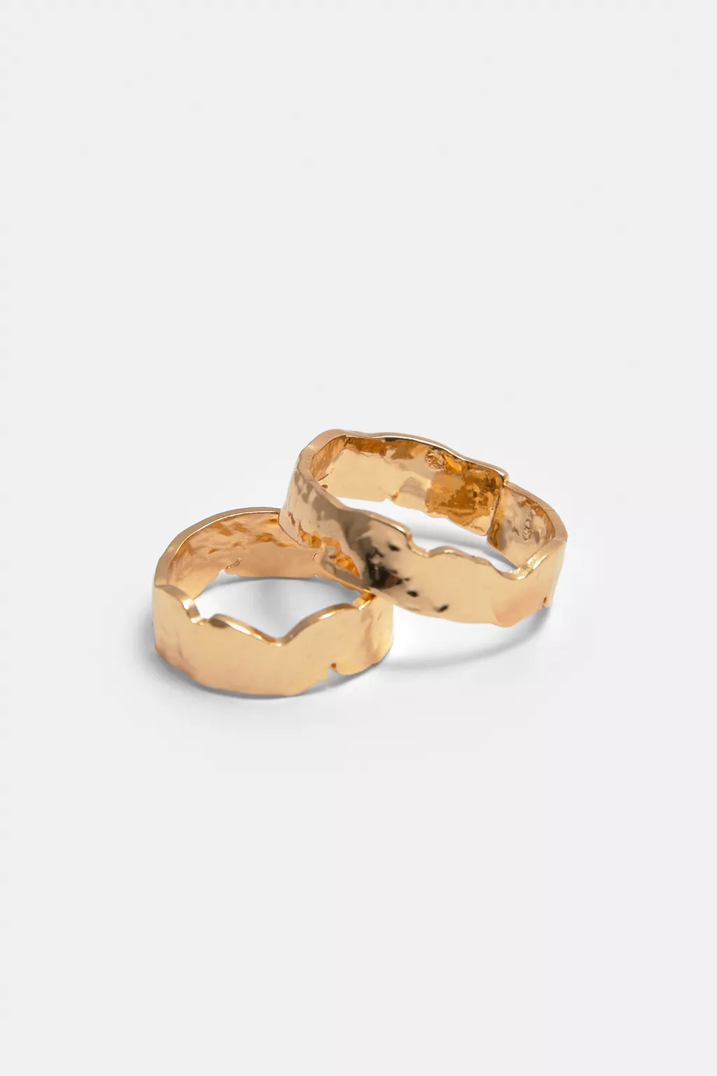 Pack of 4 textured rings