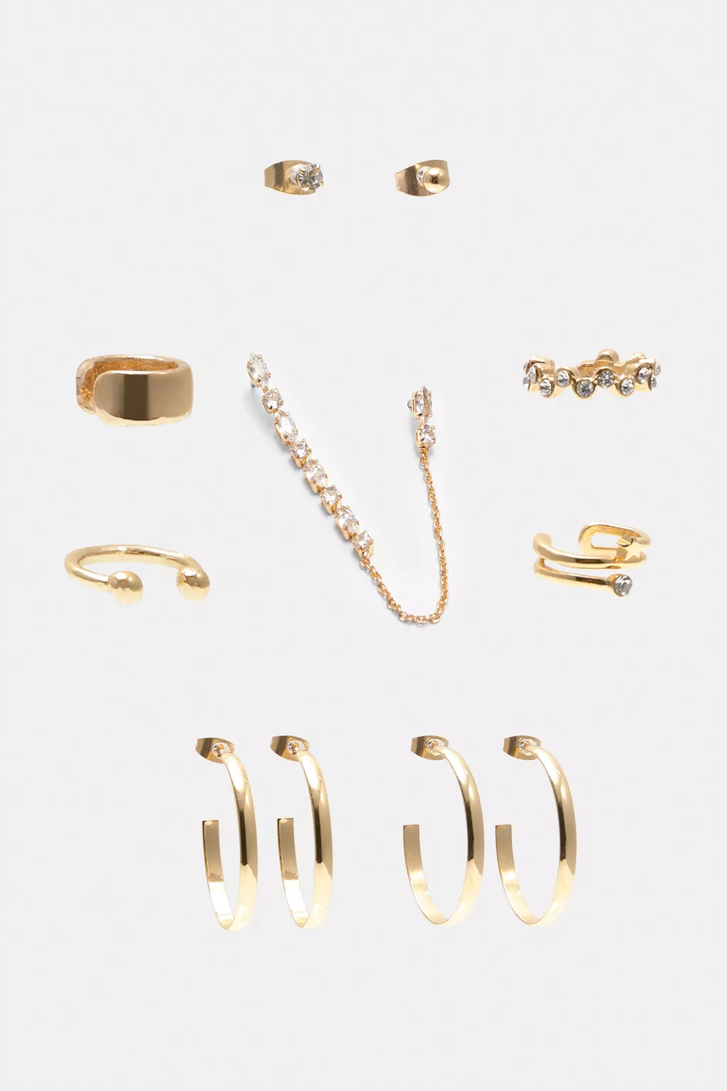 Pack of earcuff earrings