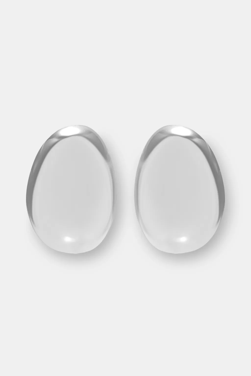 Irregular oval earrings