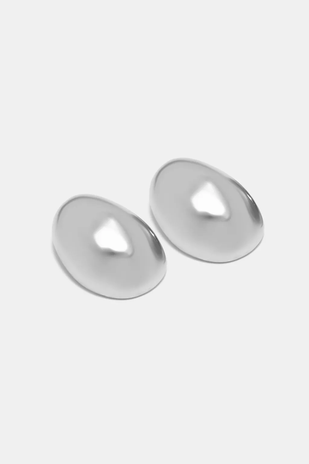 Irregular oval earrings
