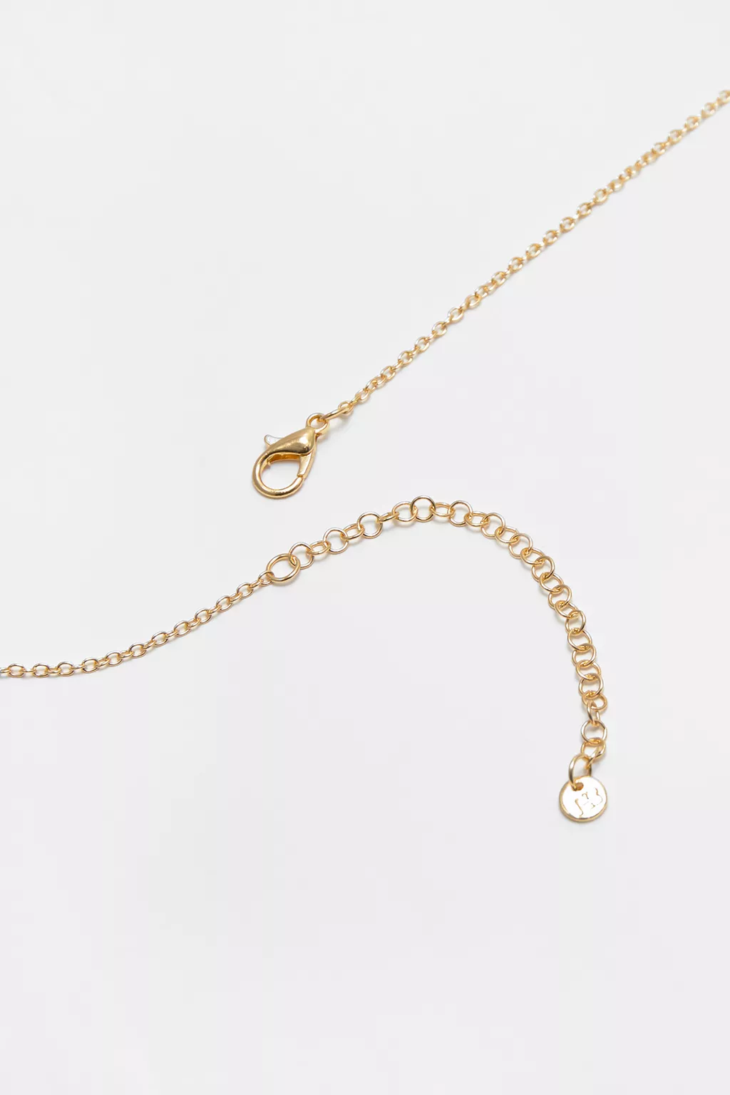 Long metallic necklace